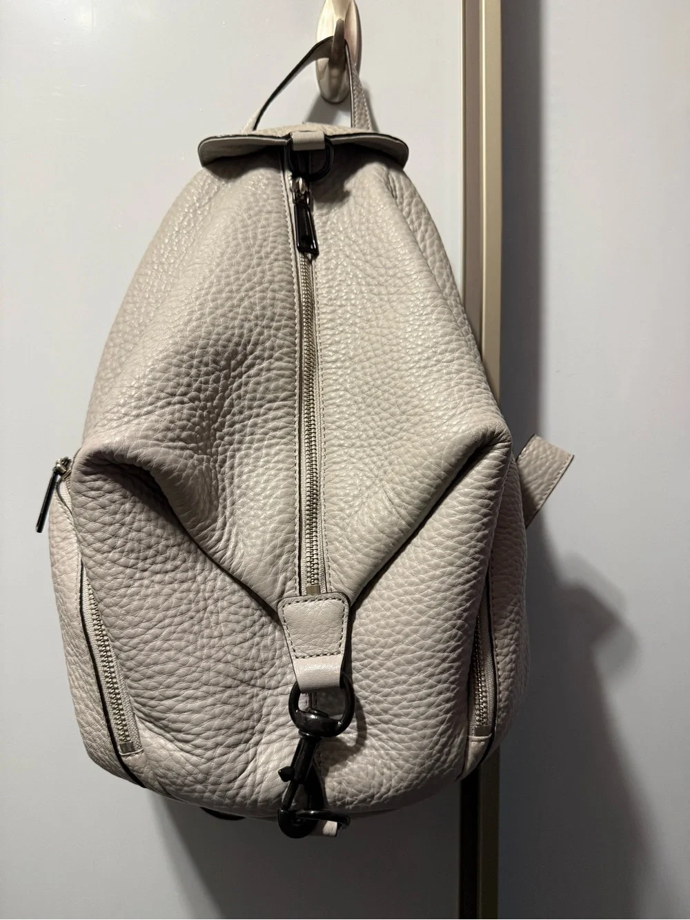 Rebecca Minkoff regular Julian Women's Cream Leather Backpack